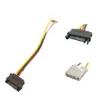 CONVERSOR CABLE POWER SATA MACHO A MOLEX HEMBRA.