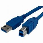CABLE USB 3.0 TIPO B 1.5 METROS PARA BLURAY EXTERNO , HD EXTERNO, IMPRESORAS.