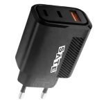 CARGADOR DE PARED SATE USB/2 TIPO C/ 12W A-CC1202 NEGRO